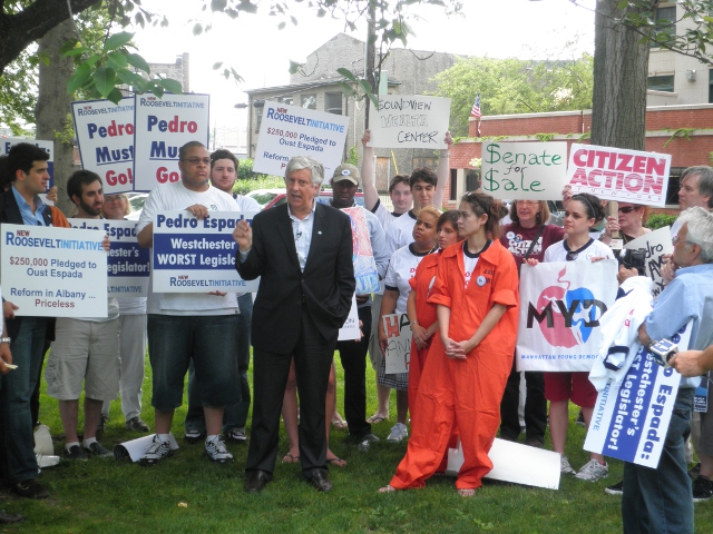Samuels Speaking at Rally