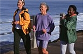 Women jogging together